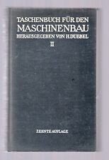 Taschenbuch den maschinenbau gebraucht kaufen  Gronau