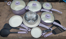 Used, GreenLife Ceramic Nonstick Cookware Set 16 Piece Soft Grip  SEE DESCRIPTION for sale  Shipping to South Africa