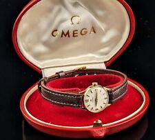 Relógio de pulso Omega feminino vintage ouro 9 quilates, na caixa comprar usado  Enviando para Brazil