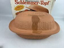 Schlemmer-Topf West German Claybaker Pot With Lid Roast Bake Oven Brown M317 for sale  Shipping to South Africa