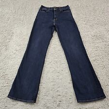 Jeans feminino NYDJ 6 boot cut cintura alta elevação dobra lavagem escura stretch EUA 27x33 comprar usado  Enviando para Brazil