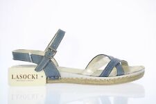 Damskie Lasocki Niebieskie Szare płaskie sandały rozmiar 7,5 $149 na sprzedaż  Wysyłka do Poland