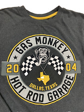 Gas Monkey Shirt Adult Small Grey Yellow 2004 Mens Long Sleeve Tee for sale  Shipping to South Africa