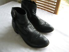 Black leather boots for sale  CLITHEROE