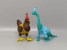 Ankyo Party Hat & Pajamas Chicken Rooster & Dinosaur Cake Topper Figures for sale  Shipping to South Africa