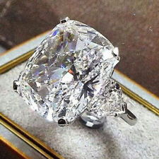 Used, Women 925 Silver Jewelry Gift Ring Elegant Cubic Zirconia  Wedding Rings Sz 6-10 for sale  Shipping to South Africa