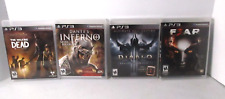 Lot of 4 ps3 games - Fear 3, Diablo, Dante's Inferno & The Walking Dead, used for sale  Shipping to South Africa