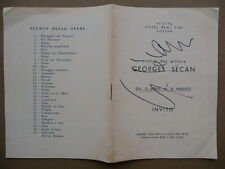 Autografo geroges secan usato  Modena