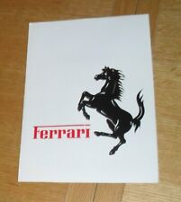 Ferrari range brochure for sale  FAREHAM