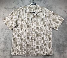 Camisa masculina BATIK BAY média havaiana palmeira manga curta botão para baixo comprar usado  Enviando para Brazil