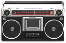 Usado, Boombox cassete rádio retrô RIPTUNES, áudio Bluetooth, AM/FM/SW1/SW2, AUX USB comprar usado  Enviando para Brazil