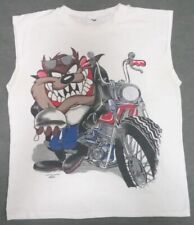 Camisa Sin Mangas Looney Tunes 1996 Tasmania Devil Taz Motociclista Años 90 EE. UU. , usado segunda mano  Embacar hacia Mexico