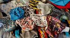 Used, Mixed Brands Cloth Diaper Lot 11 Covers 24 Inserts Pocket All In One  for sale  Shipping to South Africa