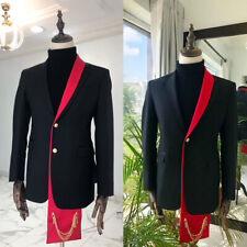 Ternos formais masculinos para banquete jaqueta de casamento calça preta 2 peças tapete vermelho desgaste comprar usado  Enviando para Brazil
