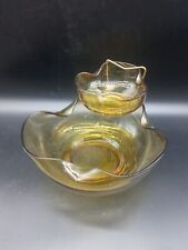 Vtg amber glass for sale  Shipping to Ireland