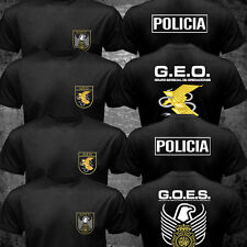 Camiseta Polícia Nacional da Espanha Forças Especiais Logotipo SWAT GEO GOS Polícia Espana comprar usado  Enviando para Brazil