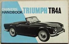 Triumph tr4a owners d'occasion  Expédié en Belgium