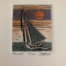 Sunset sailboat ocean for sale  Shepherd