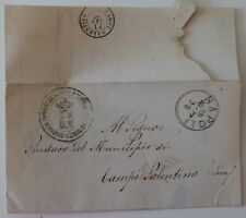 1877 lettera reggimento usato  Bagnacavallo