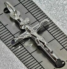 Pingente cruz crucifixo prata esterlina - Prata 925 maciça comprar usado  Enviando para Brazil