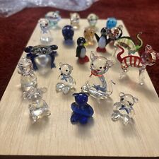 Miniature glass figures for sale  BRECHIN