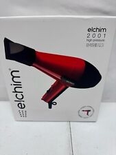 Secador de cabelo Elchim 2001 profissional salão de beleza secador de cabelo vermelho alta pressão (A-C-3 comprar usado  Enviando para Brazil