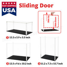 Sliding Door Acrylic Display Case Collectibles Box Dustproof 1/18 Diecast Large for sale  Shipping to South Africa