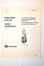 Rockwell instruction manual for sale  Canada