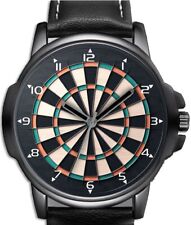 Jogo de dardos preto novo exclusivo unissex lindo relógio de pulso Reino Unido rápido comprar usado  Enviando para Brazil