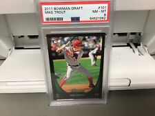 Used, 2011 Bowman Draft Mike Trout Rookie Card RC #101 PSA 8 NM-MT Angels  for sale  Kingsport