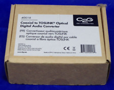 Convertidor de audio digital óptico coaxial a TOSLINK C2G 40018 negro, usado segunda mano  Embacar hacia Argentina
