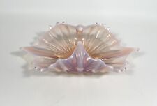 Vintage Fostoria Heirloom Glass Free Form Dish Pink Opalescent for sale  Shipping to South Africa