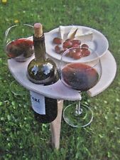 Mesa de vino portátil al aire libre mesa de picnic plegable ideal para playa o camping, usado segunda mano  Embacar hacia Argentina