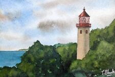 Usado, ORIGINAL AQUARELL - Leuchtturm Staberhuk auf Fehmarn. comprar usado  Enviando para Brazil