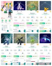 Pokemon Go Lv23| Shiny Pikachu| Darkrai Mewtwo Rayquaza Zekrom Dialga Guzzlord for sale  Shipping to South Africa