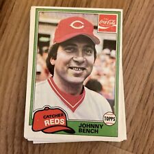 1981 Topps Coca Cola Cola Cola Cincinnati Reds Team Set Johnny Bench Tom Seaver na sprzedaż  Wysyłka do Poland
