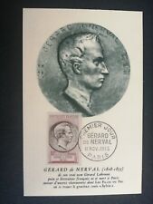 FRANCE PREMIER JOUR FDC YVERT 1043 LABRUNIE POETE DIT DE NERVAL 12F PARIS 1955, usado segunda mano  Embacar hacia Argentina