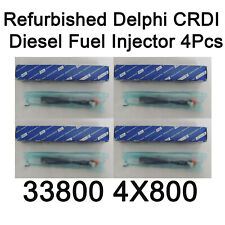 Conjunto de 4 peças injetor de combustível diesel Delphi recondicionado 338004X800 para Hyundai Kia , usado comprar usado  Enviando para Brazil