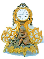 Pendule dore sculpture d'occasion  Saint-Pierre-Quiberon