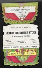 Usado, Estuche de agujas publicitarias Fisher Furniture Store 1930 Souderton, Pensilvania segunda mano  Embacar hacia Argentina
