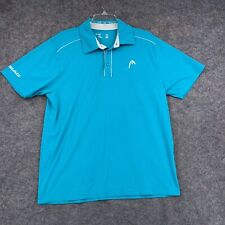 Camisa polo masculina grande azul manga curta logotipo abotoado casual ao ar livre comprar usado  Enviando para Brazil