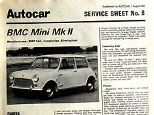 Autocar service sheet for sale  BRECON