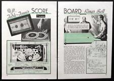 "Table-Tennis Score Board Rings Bell" 1935 HowTo PLANS Ping Pong for sale  Shipping to South Africa