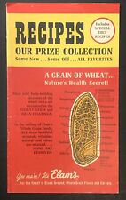 Recetas de harina de trigo integral Elams de la década de 1950 incluyen recetas especiales de dieta libro de cocina segunda mano  Embacar hacia Argentina