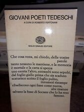 Giovani poeti tedeschi usato  Firenze