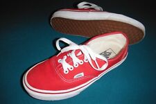 Nuevos Vans Auténticos Zapatos de Lona Rojo/Blanco Para Hombre 6.5 Para Mujer 8 Clásicos segunda mano  Embacar hacia Argentina