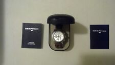 Reloj deportivo de diseño para hombre Emporio Armani AR5824 de cuero marrón con caja original segunda mano  Embacar hacia Argentina