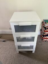 Ikea white drawers for sale  WARRINGTON