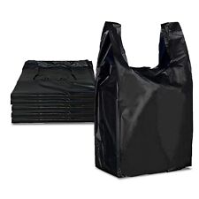 Sacos plásticos pretos médios duráveis com alças/varejo de supermercado 1000 unidades/20 MIC comprar usado  Enviando para Brazil