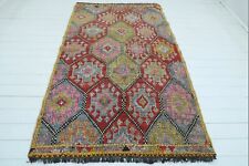 Usado, Tapete de chão Anatolia Denizli Nomads bordado de lã kilim grande 54 x 94 comprar usado  Enviando para Brazil
